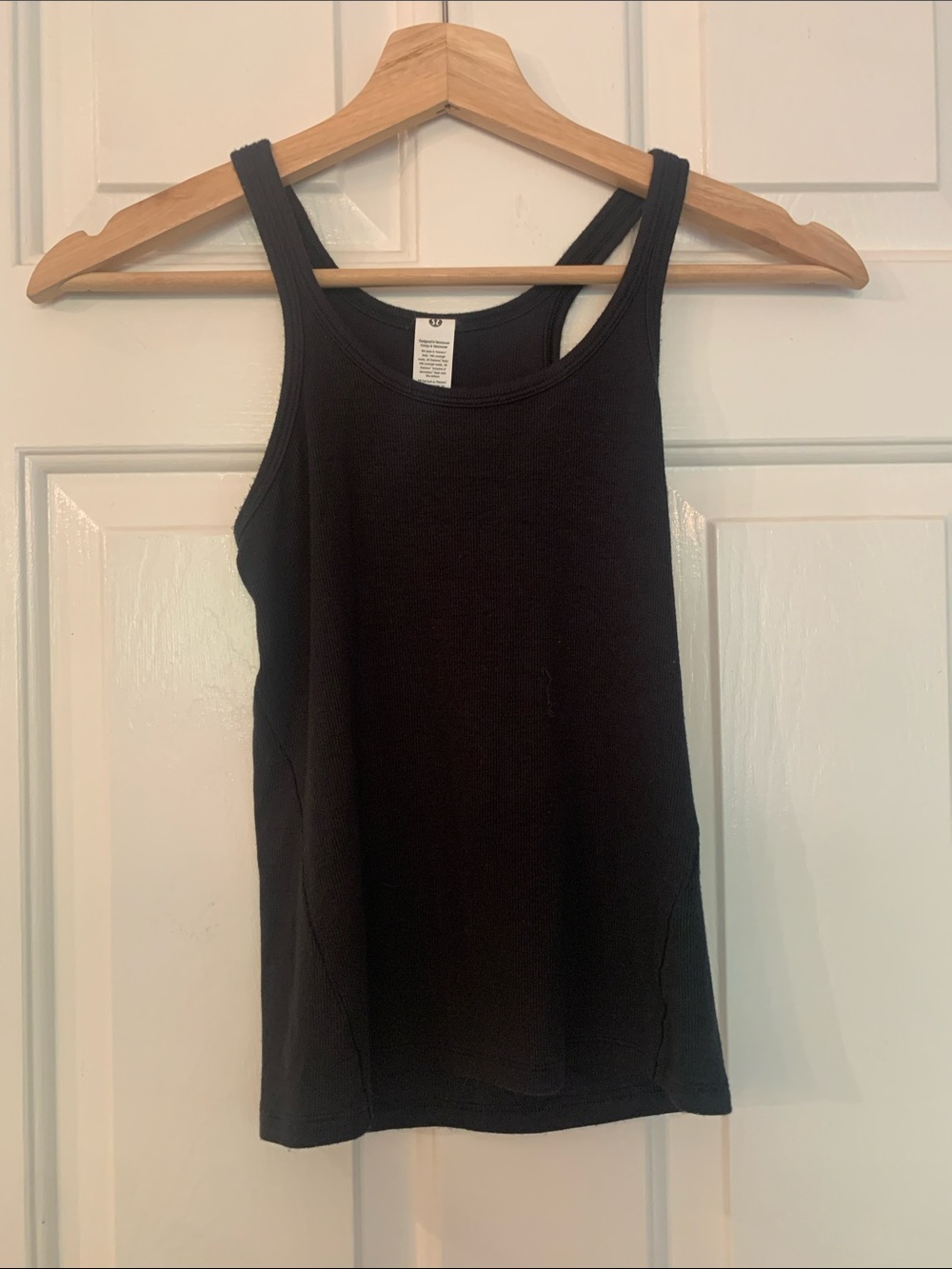 Lululemon Ribbed Black Tank Top